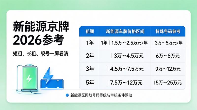 2026年北京车牌摇号政策更新